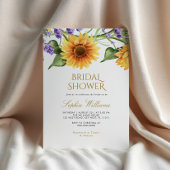 サンフラワーズ&ラベンダーブライダルシャワーインビタット 招待状