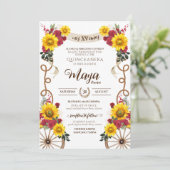 サンフラワーズ&レッドローズ素朴シャルロキンセアニェラ 招待状 (スタンド正面)