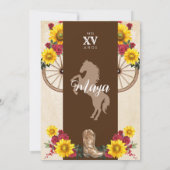 サンフラワーズ&レッドローズ素朴シャルロキンセアニェラ 招待状 (裏面)