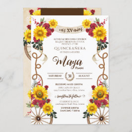 サンフラワーズ&レッドローズ素朴シャルロキンセアニェラ 招待状