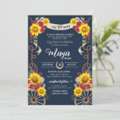 サンフラワーズ&レッドローゼチャラ素朴キンセアニェラ 招待状 (スタンド正面)