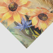 サンフラワーズ&ヴィンテージライオンヘッドティッシュペーパー 薄葉紙 (詳細)