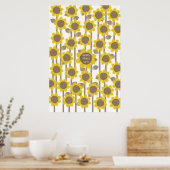 サンフラワーズ–250シグネチャーゲストブックオルタナティブ ポスター (キッチン)