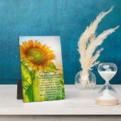 サンフラワーセントテレサ祈りの言葉 フォトプラーク (側面)