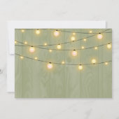 サンフラワーセージ木材ライトリハーサルディナー 招待状 (裏面)