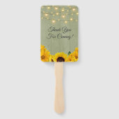 サンフラワーセージ木材ラ結婚イツありがとう ハンドファン (裏面)