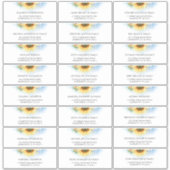 サンフラワーダスティブルーゲストナーズ住所 シール (正面)