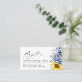 サンフラワーダスティブルー石板牡丹フローラ エンクロージャーカード (スタンド正面)