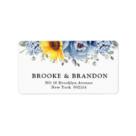 サンフラワーダスティブルー石板牡丹フローラ ラベル