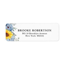 サンフラワーダスティブルー石板牡丹フローラ ラベル