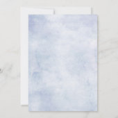 サンフラワーダスティブルー石板牡丹フローラ 招待状 (裏面)