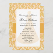 サンフラワーダマスクブライダルシャワー 招待状 (正面/裏面)