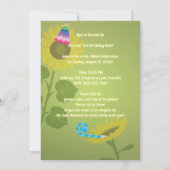 サンフラワーチャーリー誕生日 招待状 (裏面)