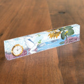 サンフラワードーブ(昆虫)マルハナバチ机用ネームプレート デスクネームプレート (側面)