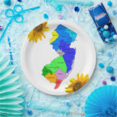 サンフラワーニュージャージー郡紙プレート ペーパープレート (パーティー)