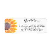 サンフラワーニューホーム差出人住所ラベル ラベル (正面)