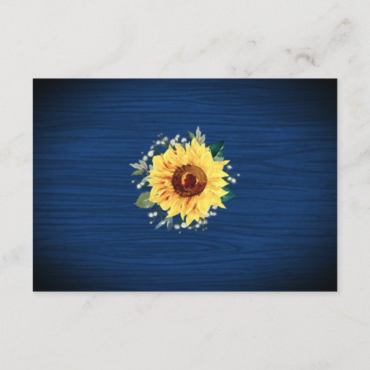 サンフラワーネイビーバビーズブレスライト結婚ズ詳細 エンクロージャーカード (裏面)