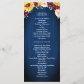 サンフラワーネイビーブルージャールライツブルゴーニュ結婚ーズ プログラム (裏面)