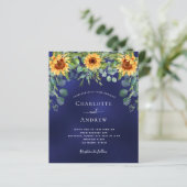 サンフラワーネイビーブルーユーカリ結婚プトゥス (スタンド正面)