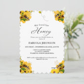 サンフラワーハニービーブライダルシャワーパーティー 招待状 (スタンド正面)