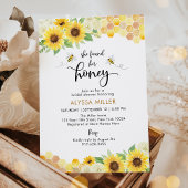 サンフラワーハニービーブライダルシャワー 招待状