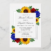 サンフラワーバラ秋フローラブライダルシャワー