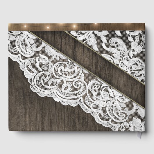 サンフラワーバーンウッドアンドレース結婚ズゲストブック ゲストブック (裏面)