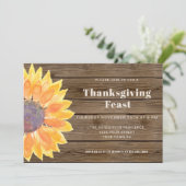 サンフラワーバーンウッドサンクスギビングディナー  招待状 (スタンド正面)