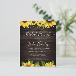 サンフラワーバーンウッドストリングライトブライダルブランチ