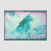 サンフラワーパステルイエローティール（緑がかった色）ヴィンテージアンティーク 薄葉紙 (正面)