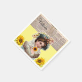 サンフラワービクトリアン紙ナプキンス スタンダードカクテルナプキン (角)