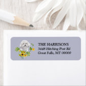 サンフラワービコンフリーズ差出人住所 ラベル (インサイチュ)