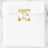 サンフラワービーこちらでお越しいただきありがとうございます スクエアシール (バッグ)