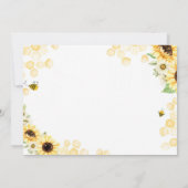 サンフラワービー誕生日招待状ハニースウィートワン 招待状 (裏面)