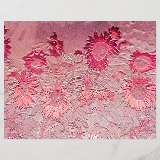 サンフラワーピンクフローラヴィンテージシックデザイン (裏面)