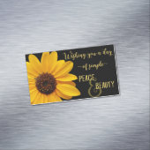 サンフラワーピース&美しい マグネット名刺 (インサイチュ)