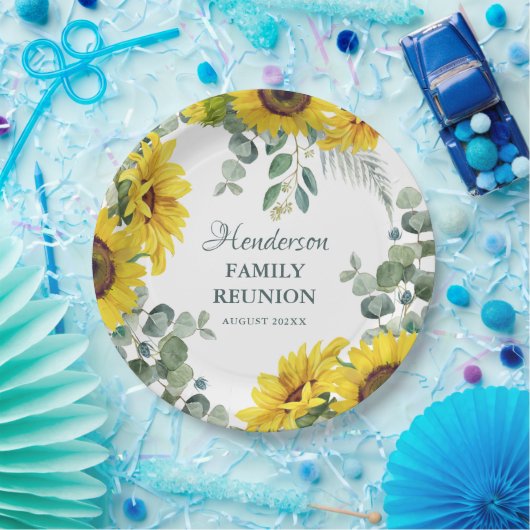 サンフラワーファミリー懇親会パーティー ペーパープレート (パーティー)