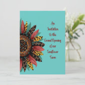 サンフラワーファームグランドオープニング招待状 招待状 (スタンド正面)