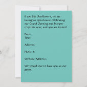 サンフラワーファームグランドオープニング招待状 招待状 (裏面)