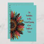 サンフラワーファームグランドオープニング招待状 招待状 (正面/裏面)