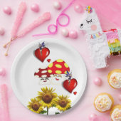 サンフラワーフェアリーパンプキン紙プレート ペーパープレート (パーティー)