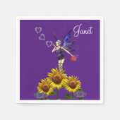 サンフラワーフェアリー紙ナプキンス スタンダードカクテルナプキン (正面)