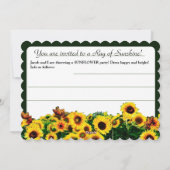 サンフラワーフラットホリデーカード シーズンカード (裏面)