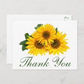 サンフラワーフローラグリーティングポストカード ポストカード (正面/裏面)