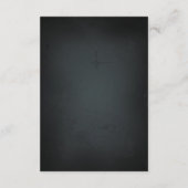 サンフラワーフローラシャルボードビンテージウェディングRSVP 出欠カード (裏面)