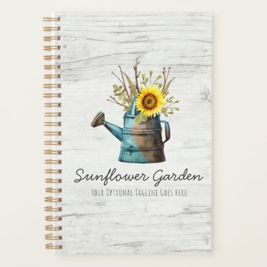 サンフラワーフローラ&ウッ素朴ドヴィンテージコテージ プランナー手帳 (正面)