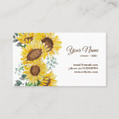 サンフラワーフローラ，ブティック名刺 名刺 (裏面)