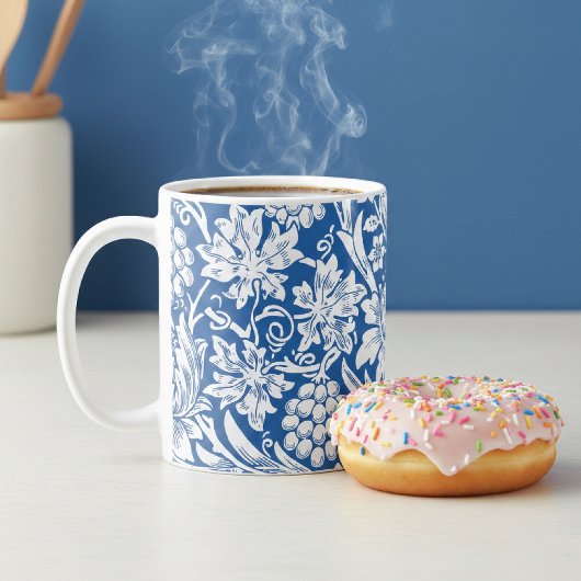 サンフラワーブドウつる植物ウィリアムモリス コーヒーマグカップ