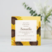 サンフラワーブライダルシャワー招待 招待状 (スタンド正面)