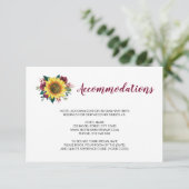 サンフラワーブルゴーニュバラ結婚ズ宿泊施設 エンクロージャーカード (スタンド正面)